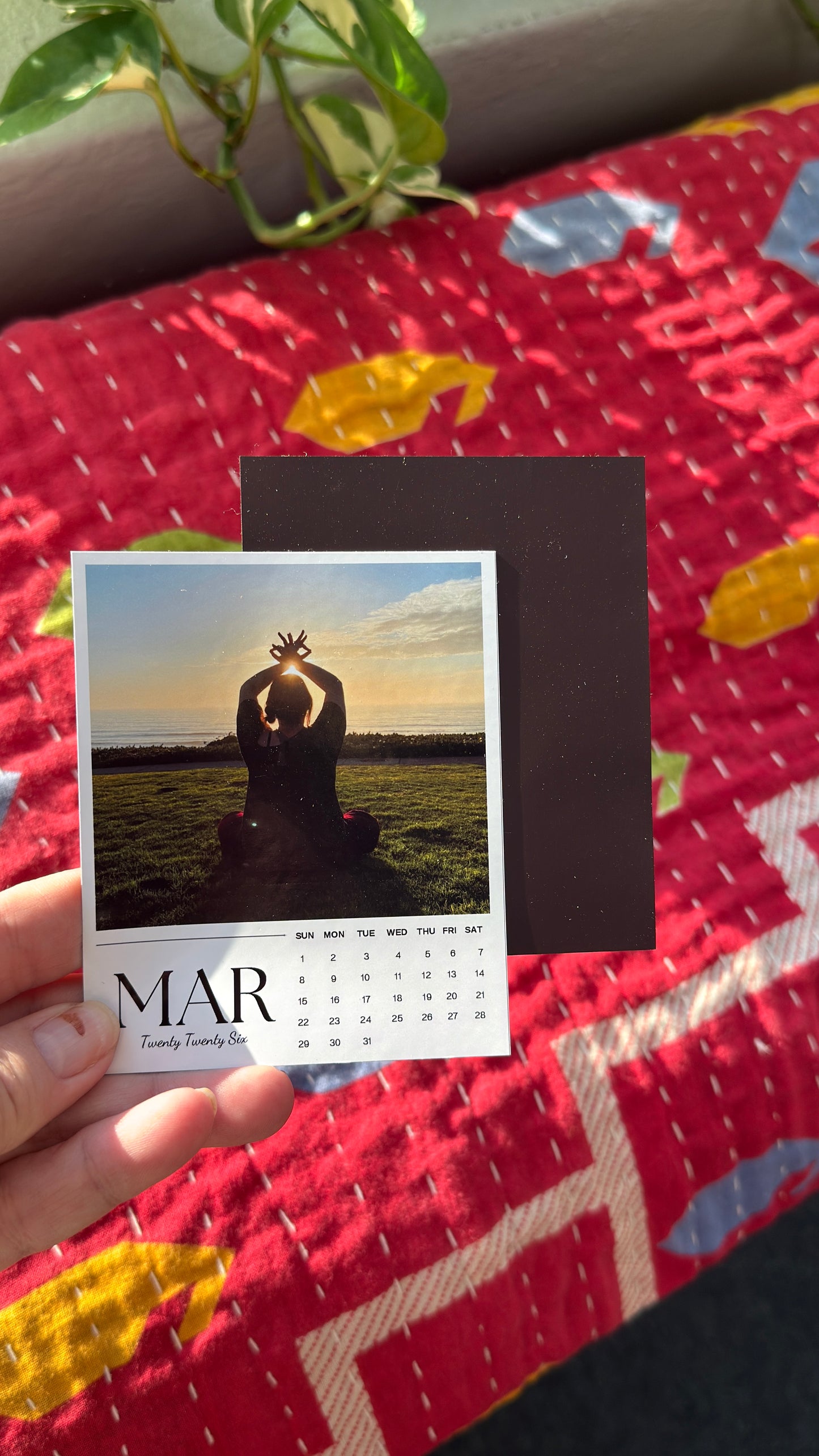2026 Magnetic Mini Calendar Set – 3.25x4 Flexible Photo Magnets | Full Year Handmade Gift