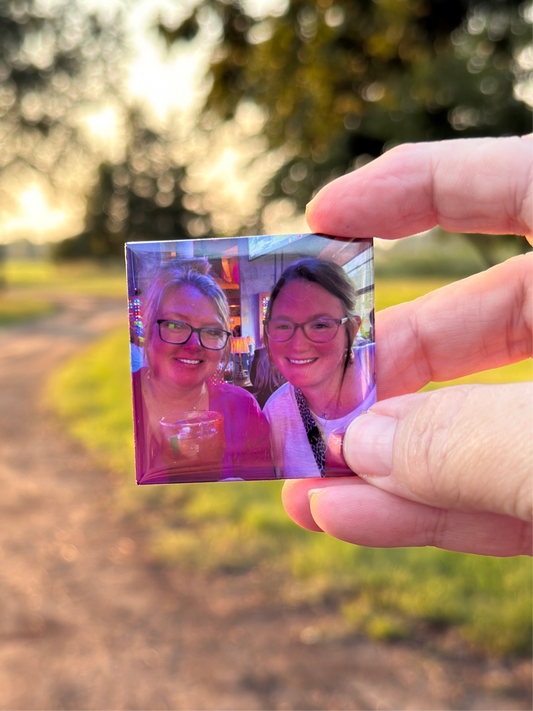 Family Set – 9 Custom Photo Magnets | Personalized Keepsake Gift