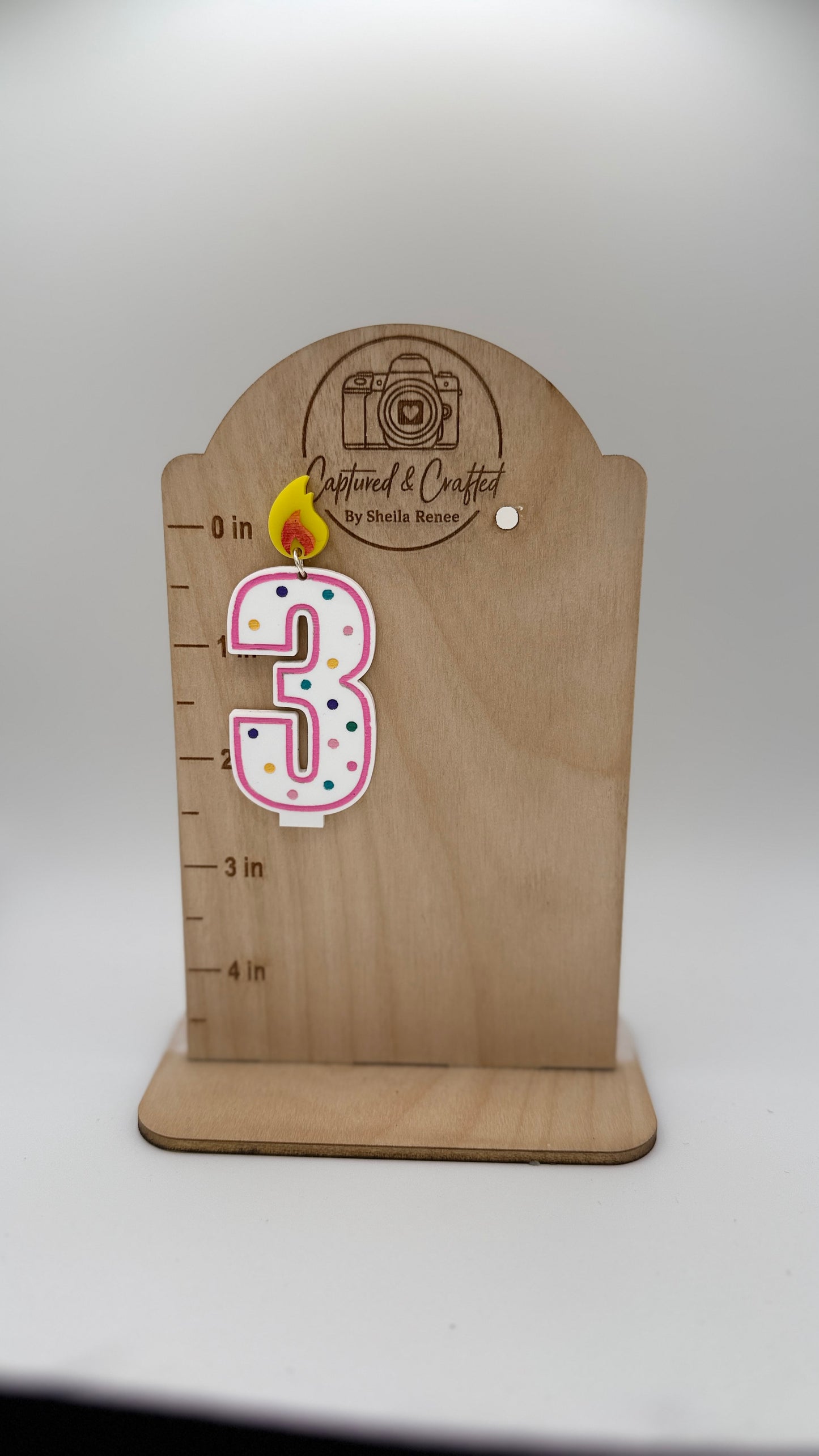Birthday Candle Number Earrings – Custom Pair (Pick Any 2 Numbers!)