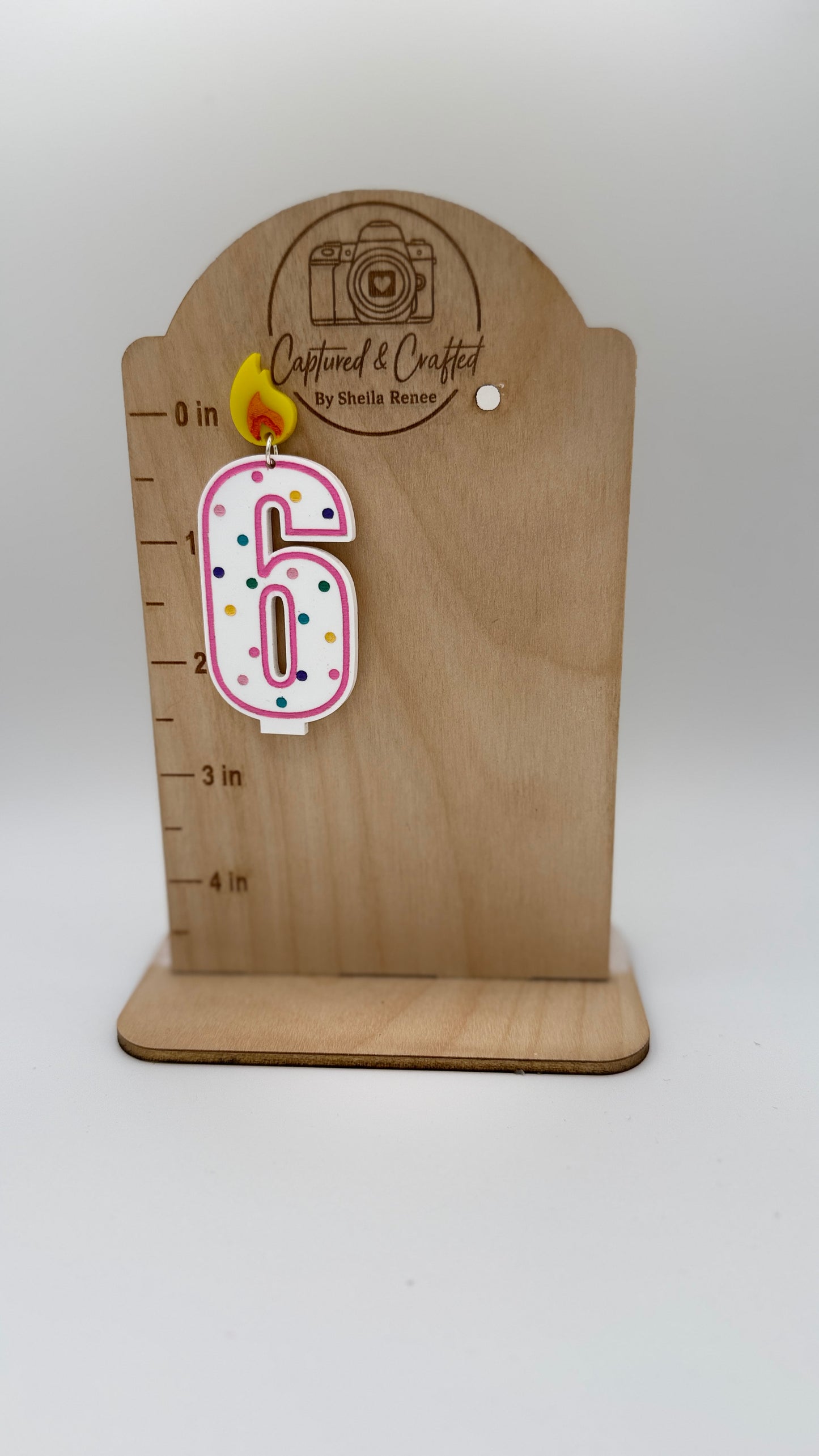 Birthday Candle Number Earrings – Custom Pair (Pick Any 2 Numbers!)
