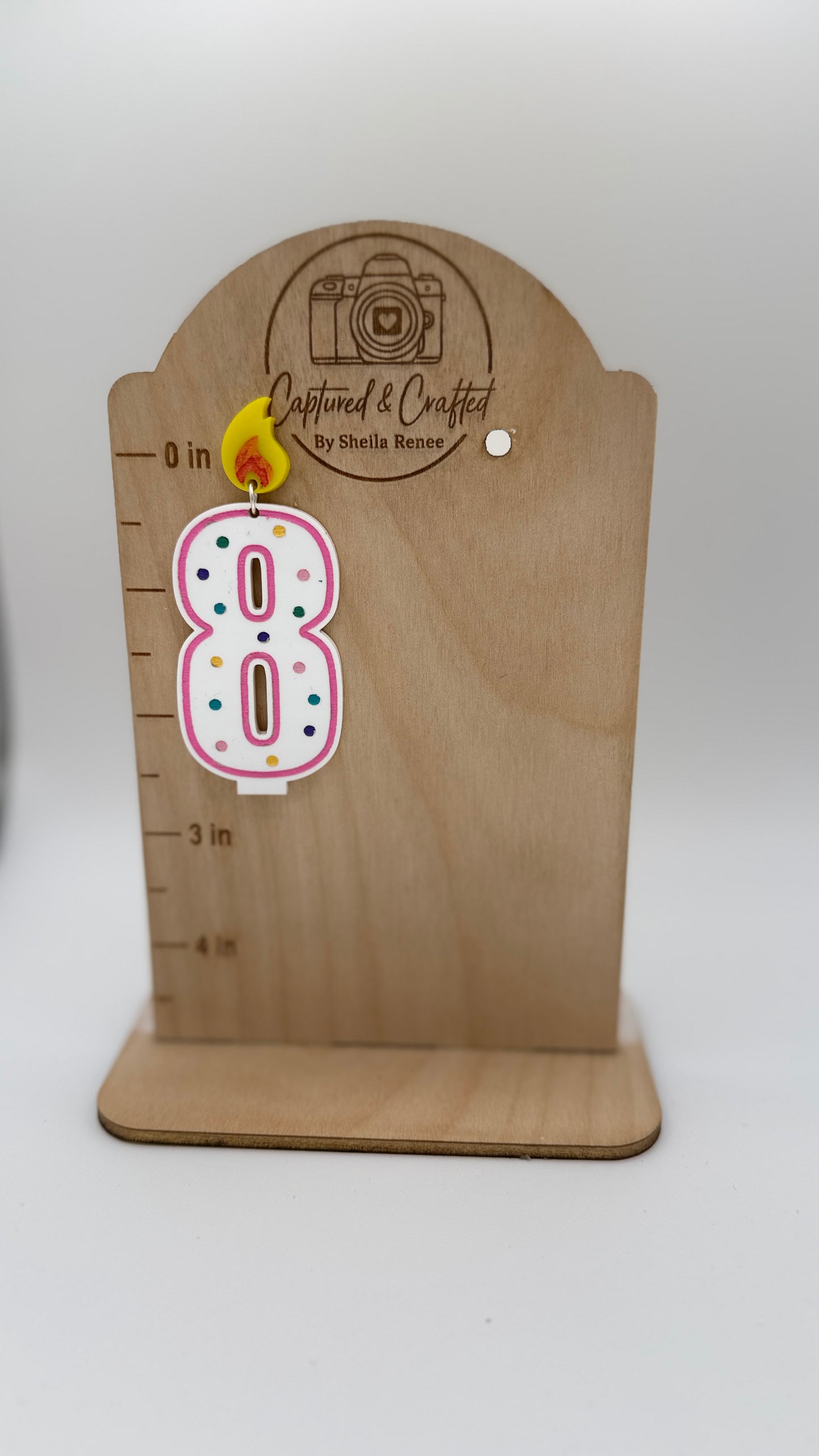 Birthday Candle Number Earrings – Custom Pair (Pick Any 2 Numbers!)