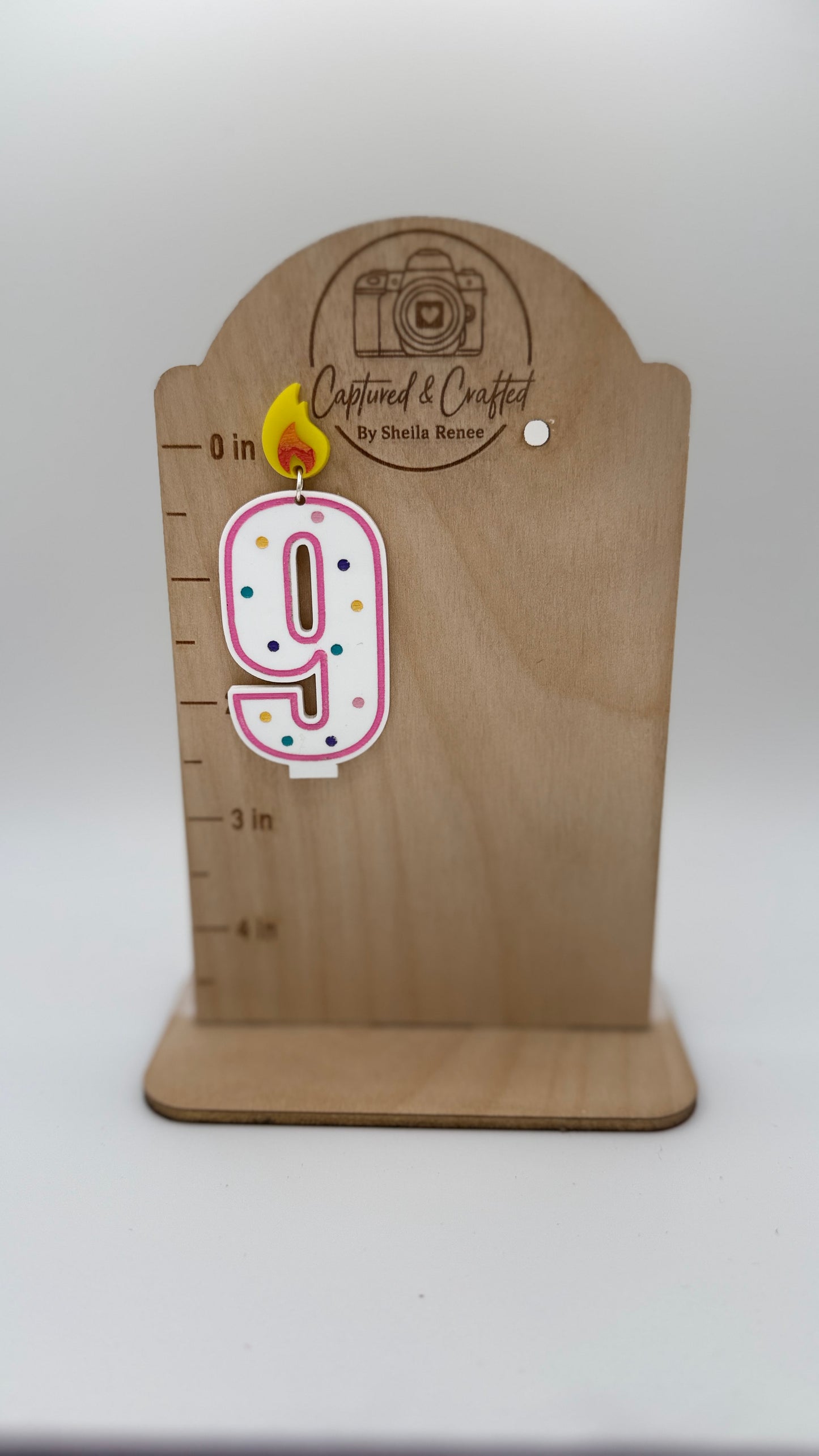 Birthday Candle Number Earrings – Custom Pair (Pick Any 2 Numbers!)